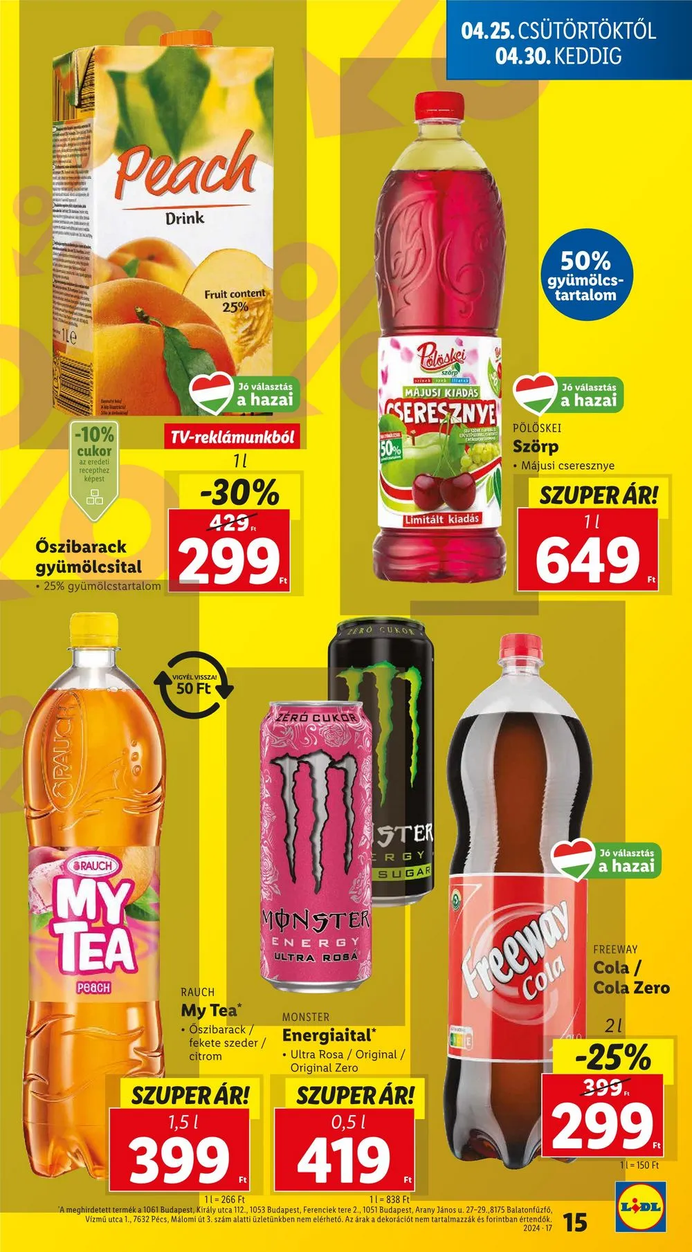 Lidl akciós újság 04.25–04.30 – 15. oldal