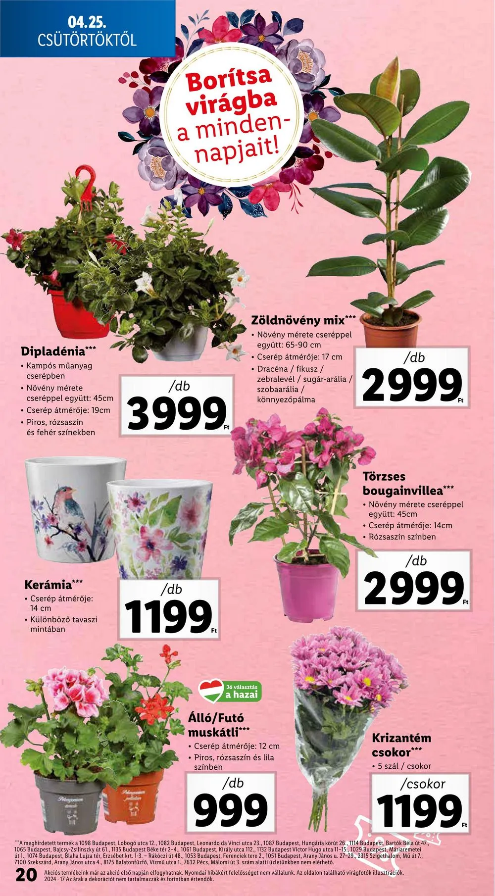 Lidl akciós újság 04.25–04.30 – 20. oldal