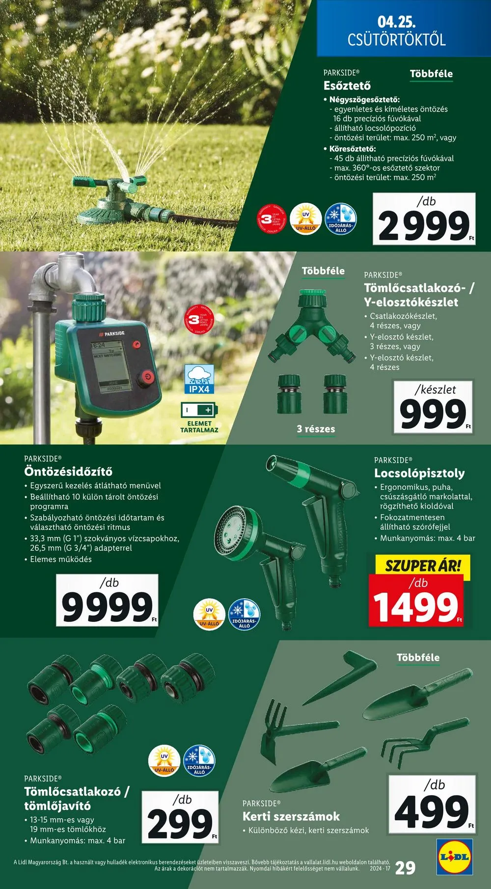 Lidl akciós újság 04.25–04.30 – 29. oldal