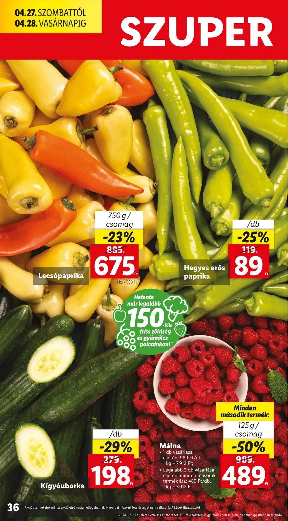 Lidl akciós újság 04.25–04.30 – 36. oldal