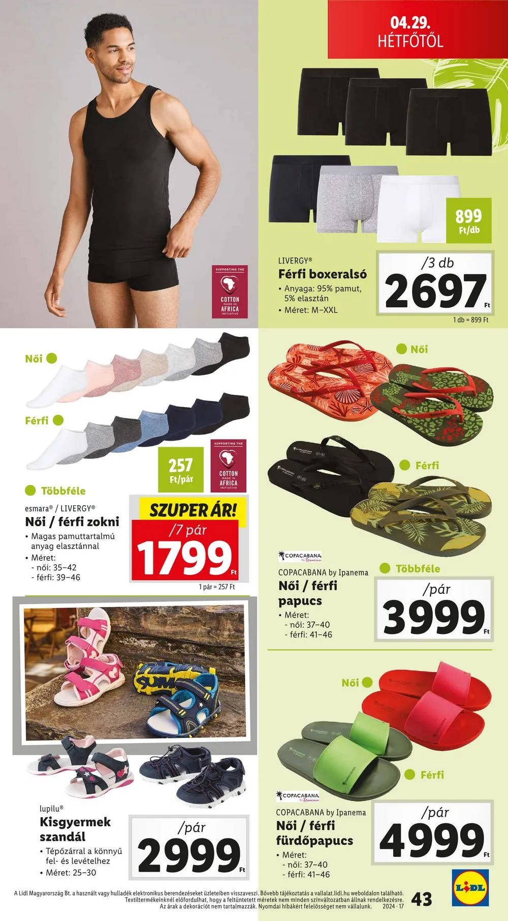 Lidl akciós újság 04.25–04.30 – 43. oldal