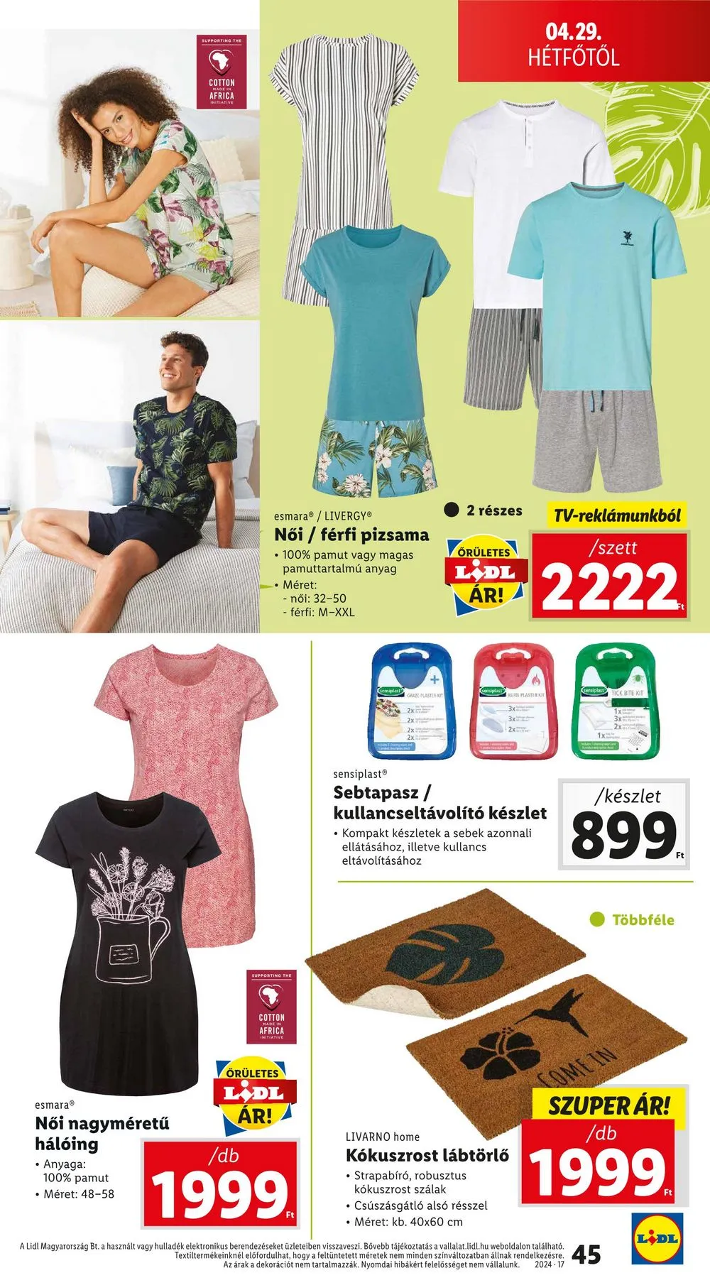 Lidl akciós újság 04.25–04.30 – 45. oldal
