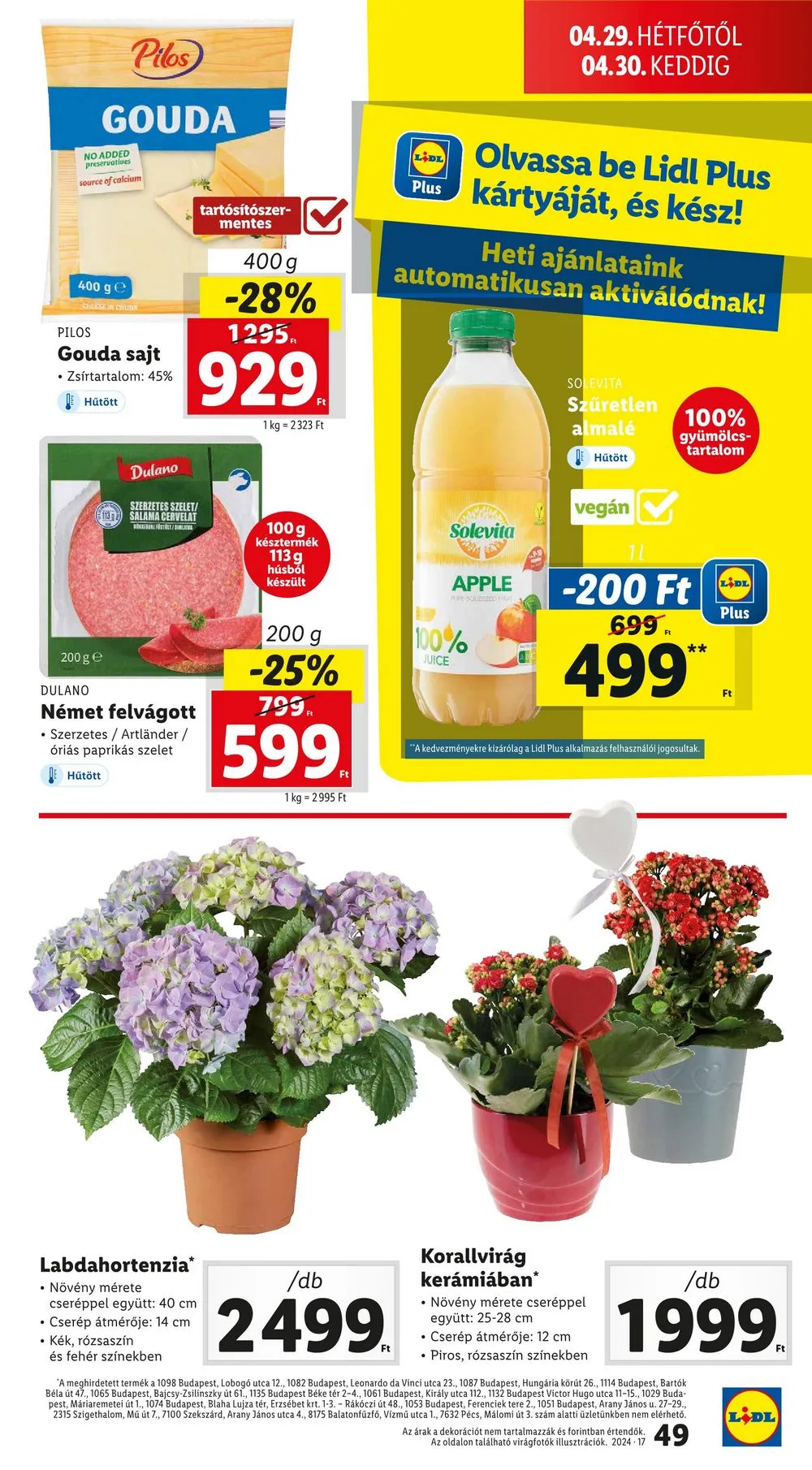 Lidl akciós újság 04.25–04.30 – 49. oldal
