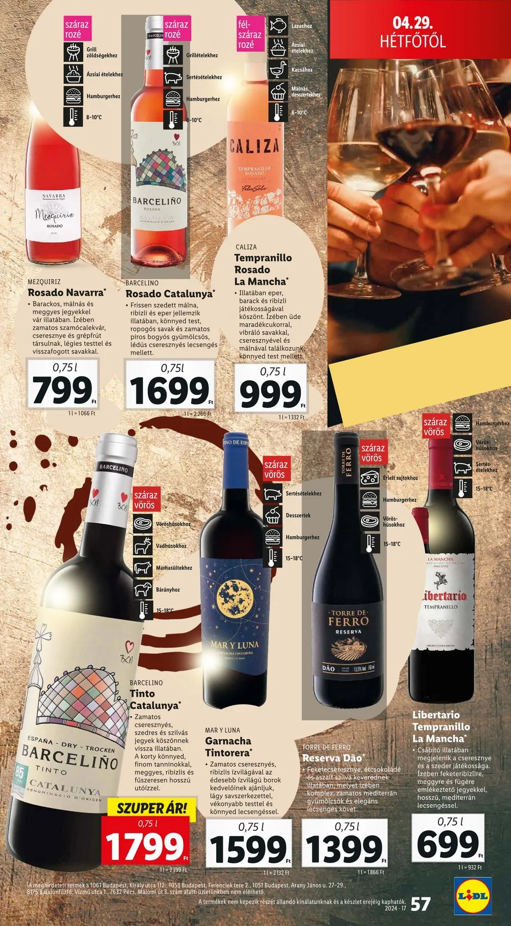 Lidl akciós újság 04.25–04.30 – 57. oldal