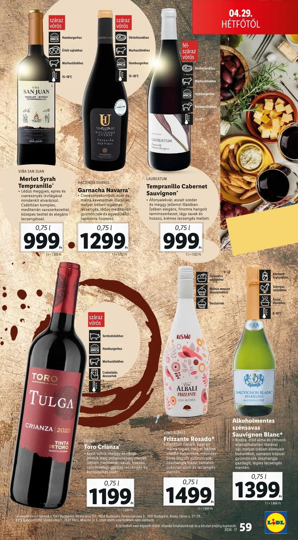 Lidl akciós újság 04.25–04.30 – 59. oldal