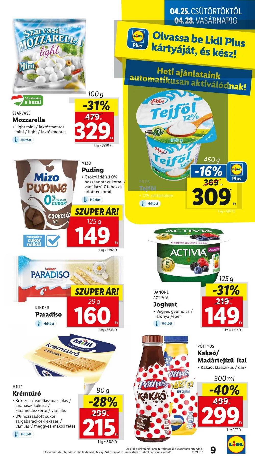 Lidl akciós újság 04.25–04.30 – 9. oldal