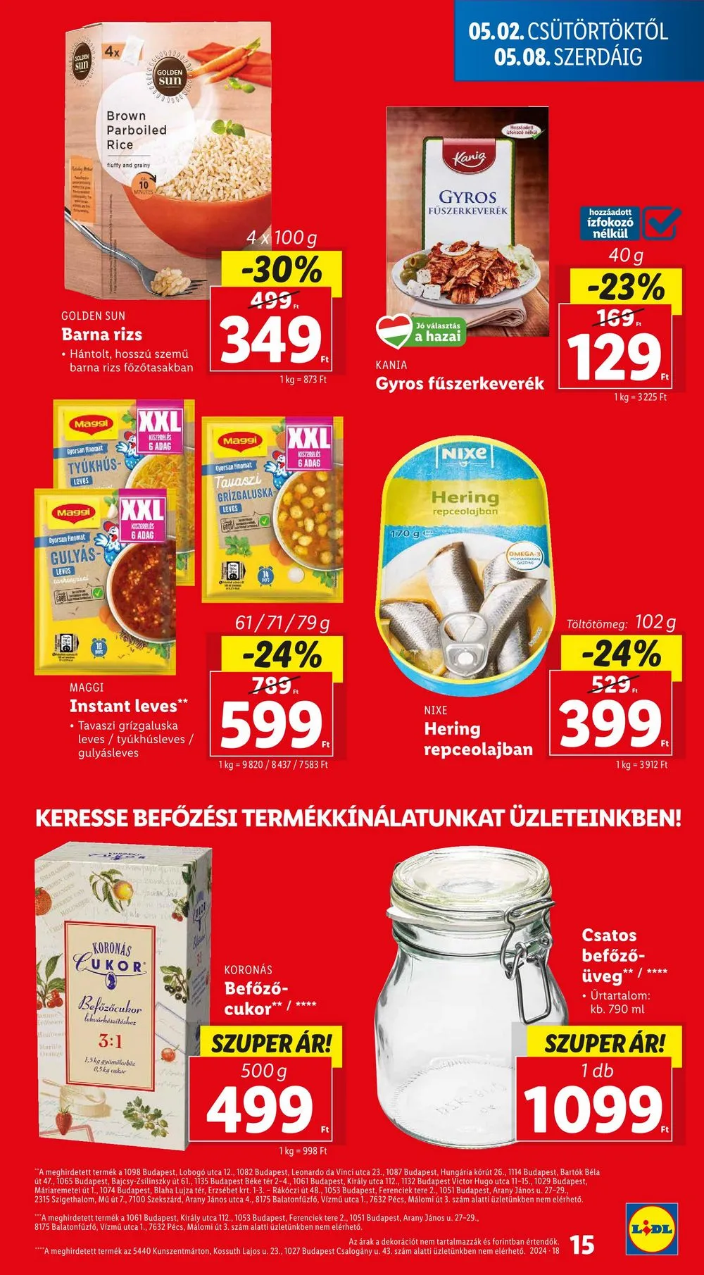 Lidl akciós újság 05.02–05.08 – 15. oldal