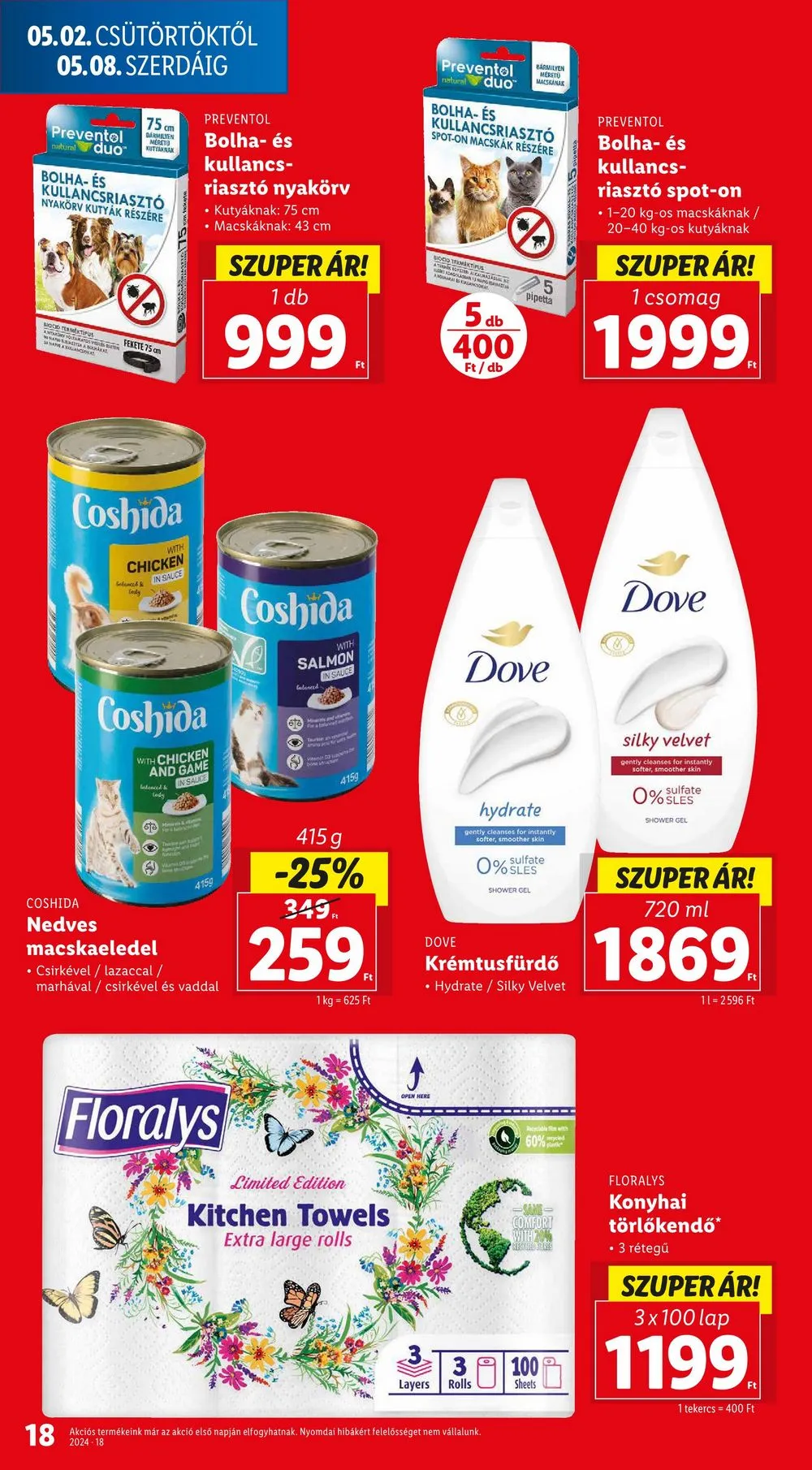 Lidl akciós újság 05.02–05.08 – 18. oldal