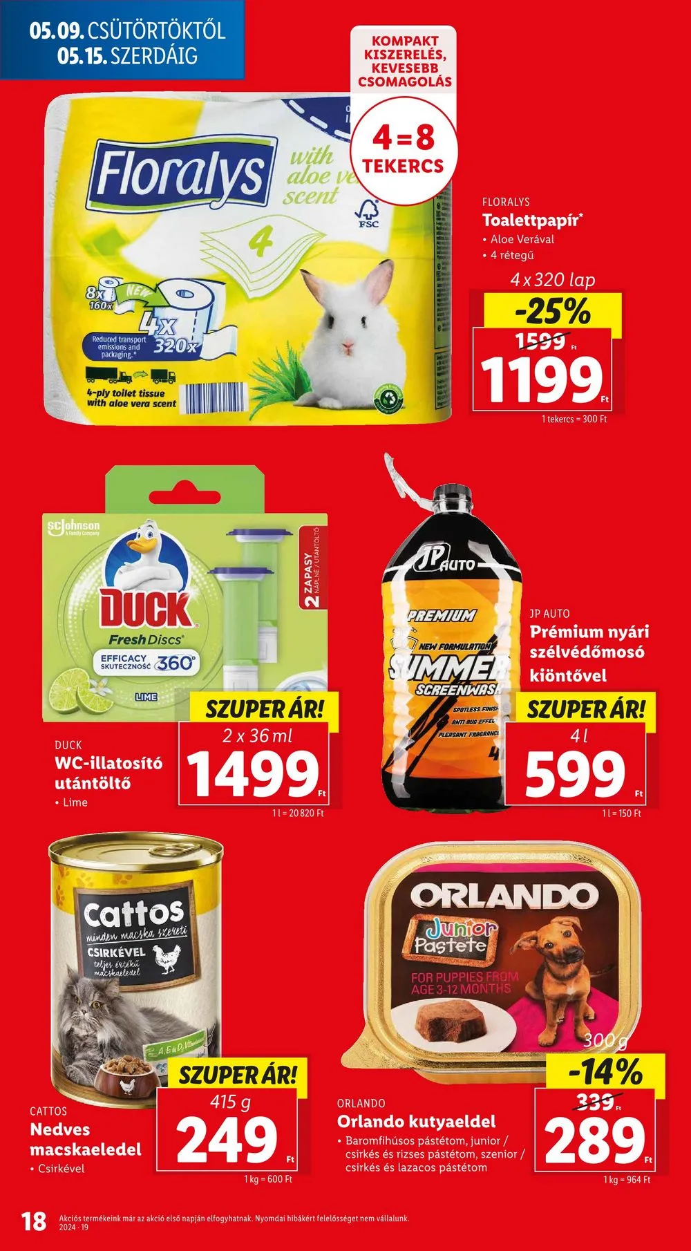 Lidl akciós újság 05.09–05.15 – 18. oldal