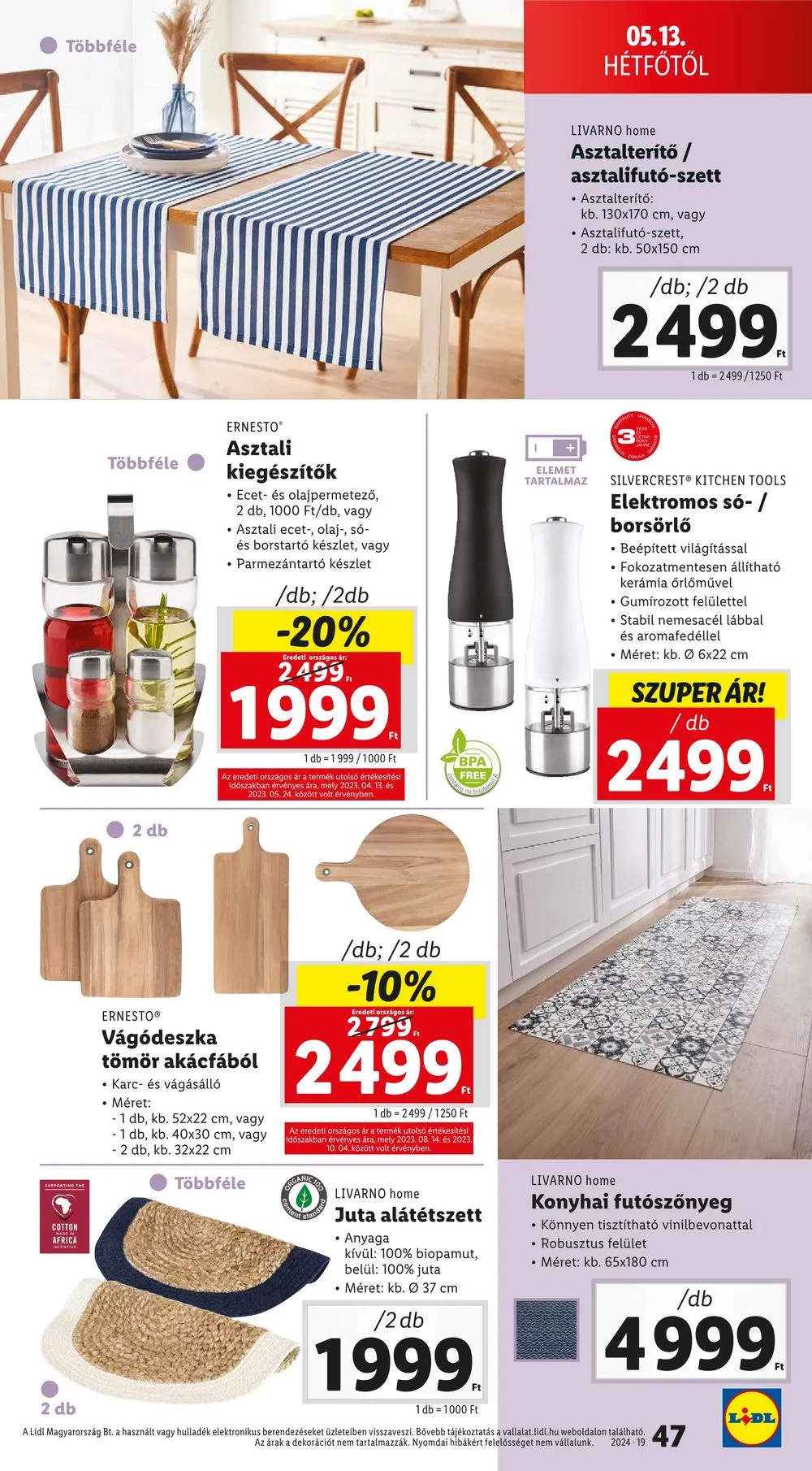 Lidl akciós újság 05.09–05.15 – 47. oldal