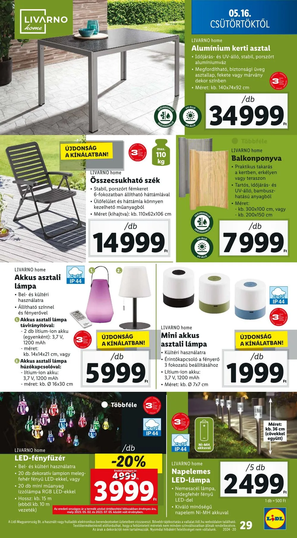 Lidl akciós újság 05.16–05.22 – 29. oldal
