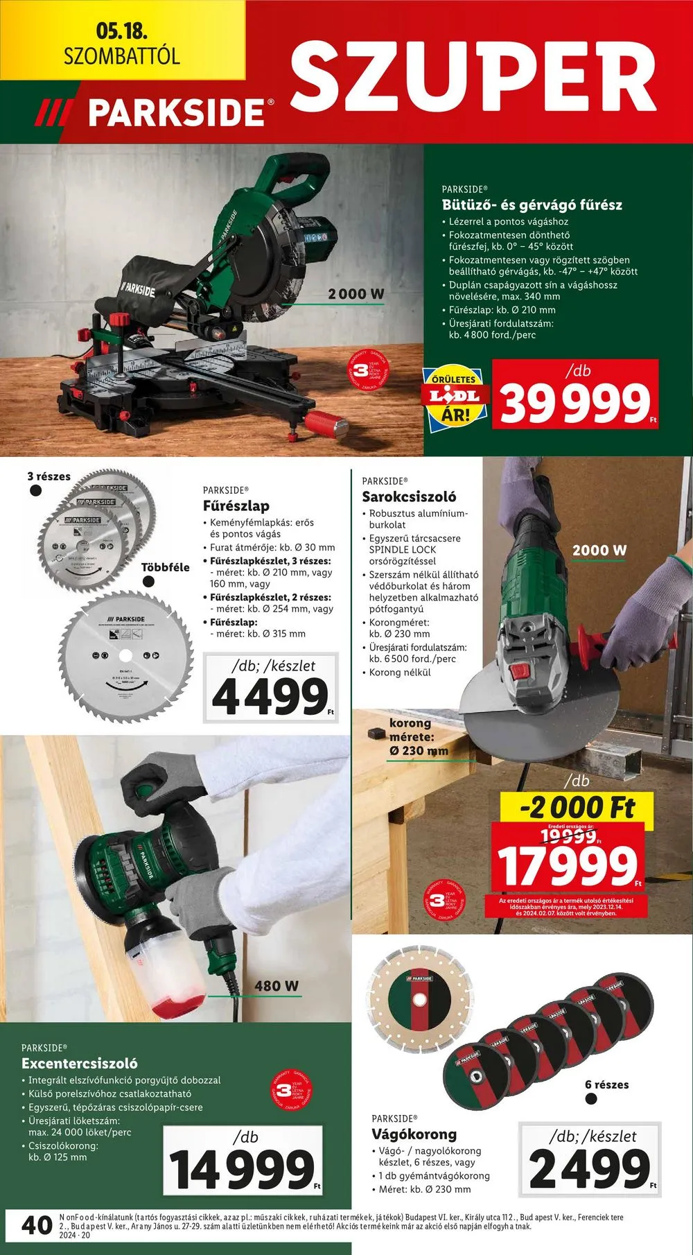 Lidl akciós újság 05.16–05.22 – 40. oldal