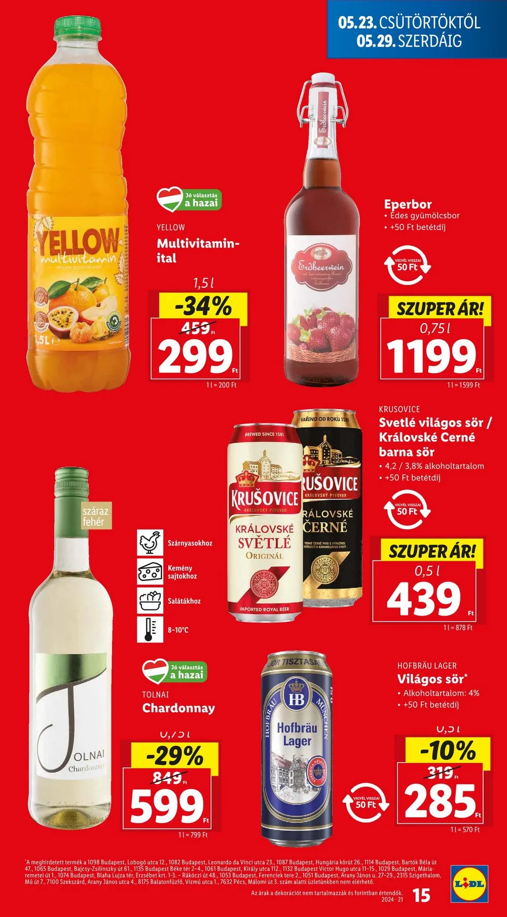 Lidl akciós újság 05.23–05.29 – 15. oldal