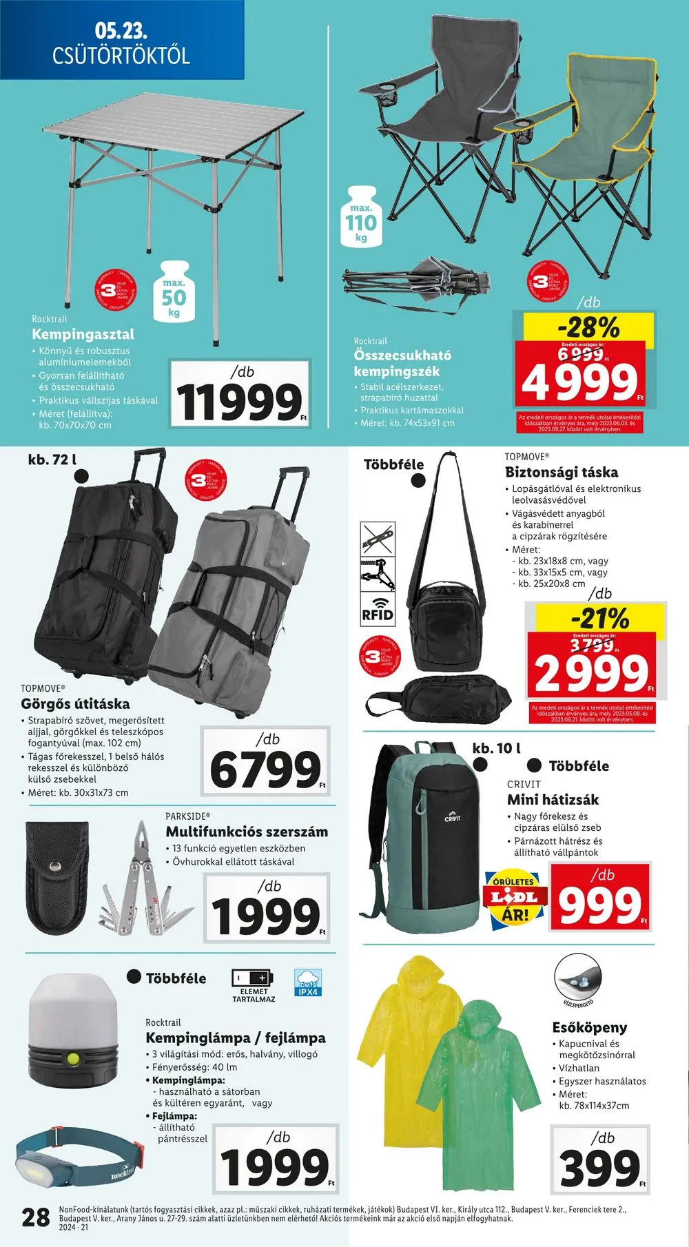 Lidl akciós újság 05.23–05.29 – 28. oldal