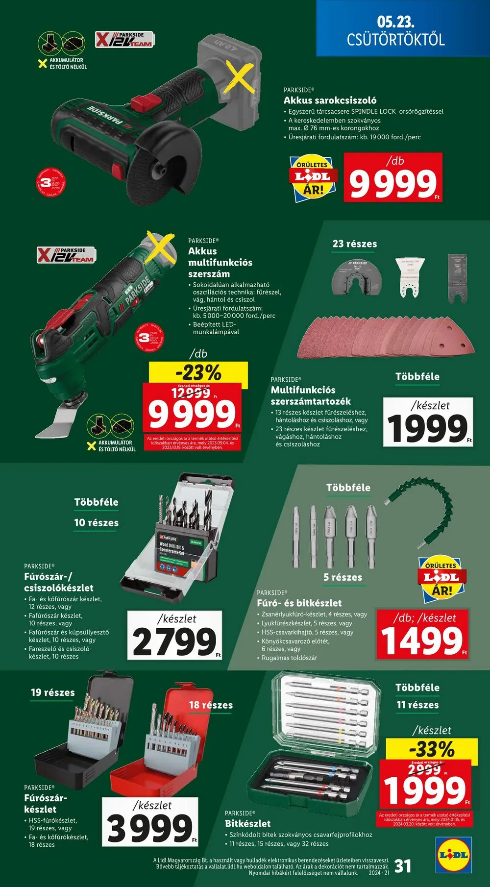Lidl akciós újság 05.23–05.29 – 31. oldal