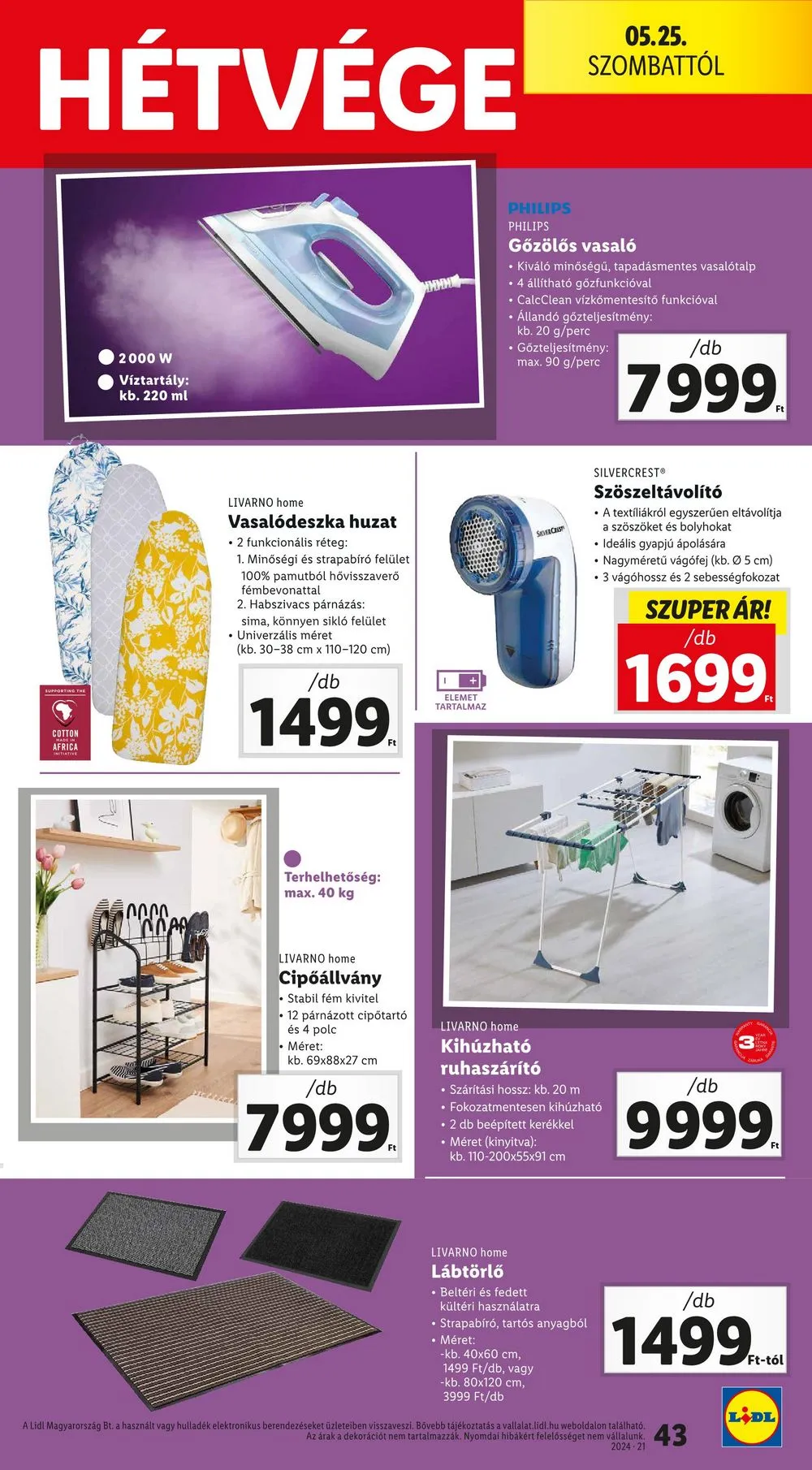 Lidl akciós újság 05.23–05.29 – 43. oldal