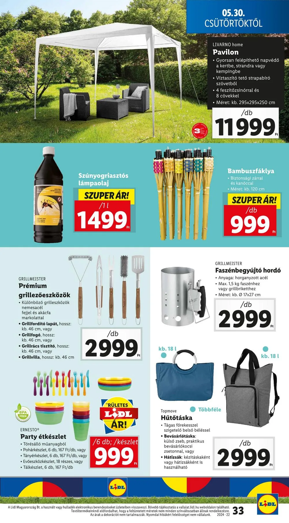 Lidl akciós újság 05.30–06.05 – 33. oldal