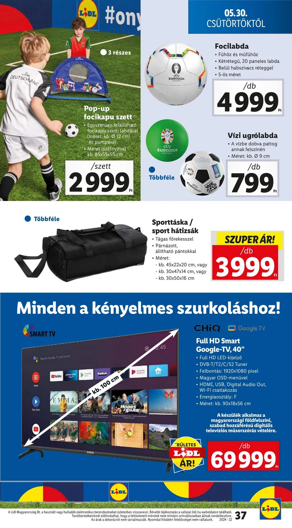 Lidl akciós újság 05.30–06.05 – 37. oldal