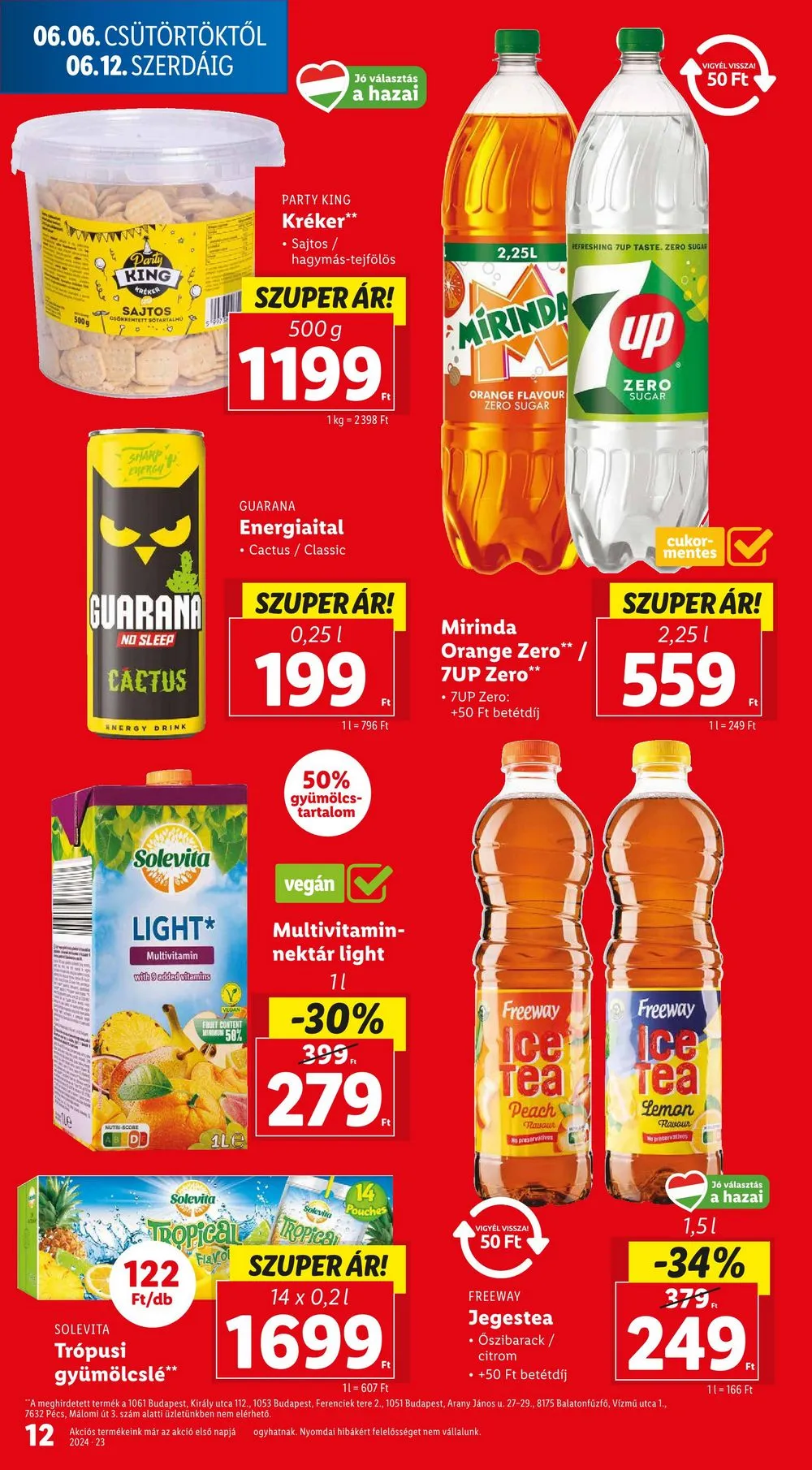 Lidl akciós újság 06.06–06.12 – 12. oldal