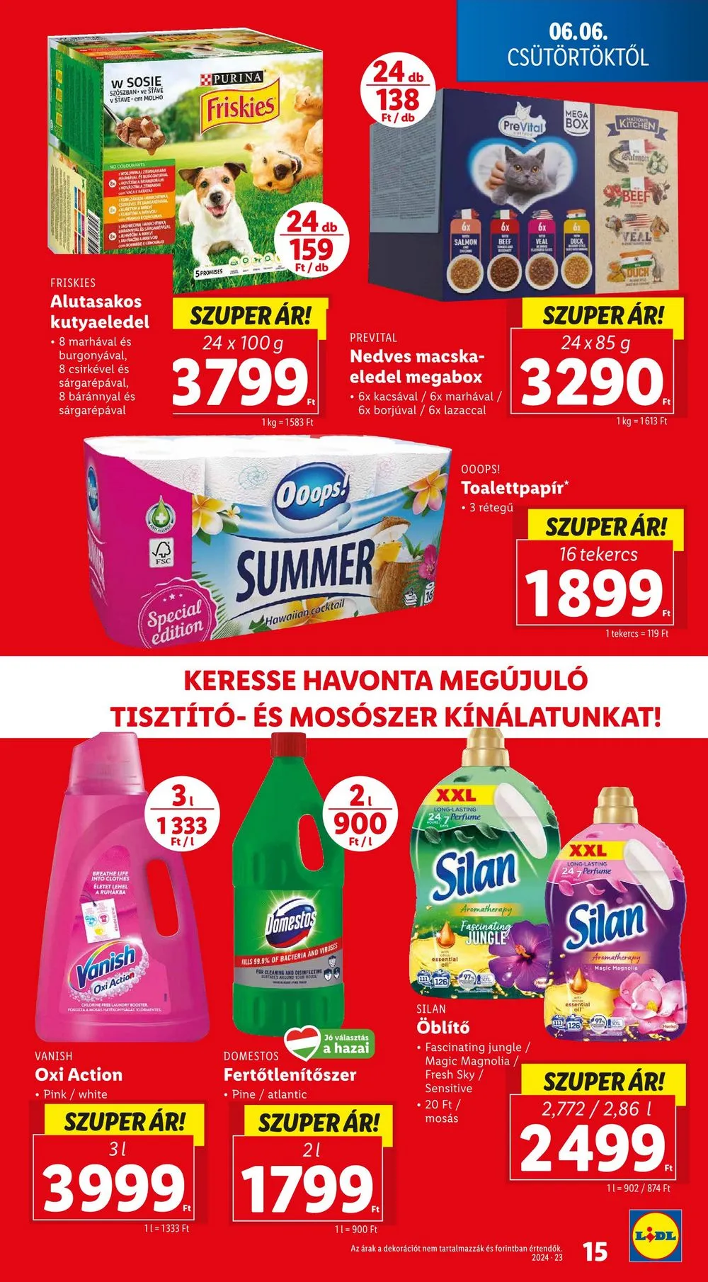 Lidl akciós újság 06.06–06.12 – 15. oldal