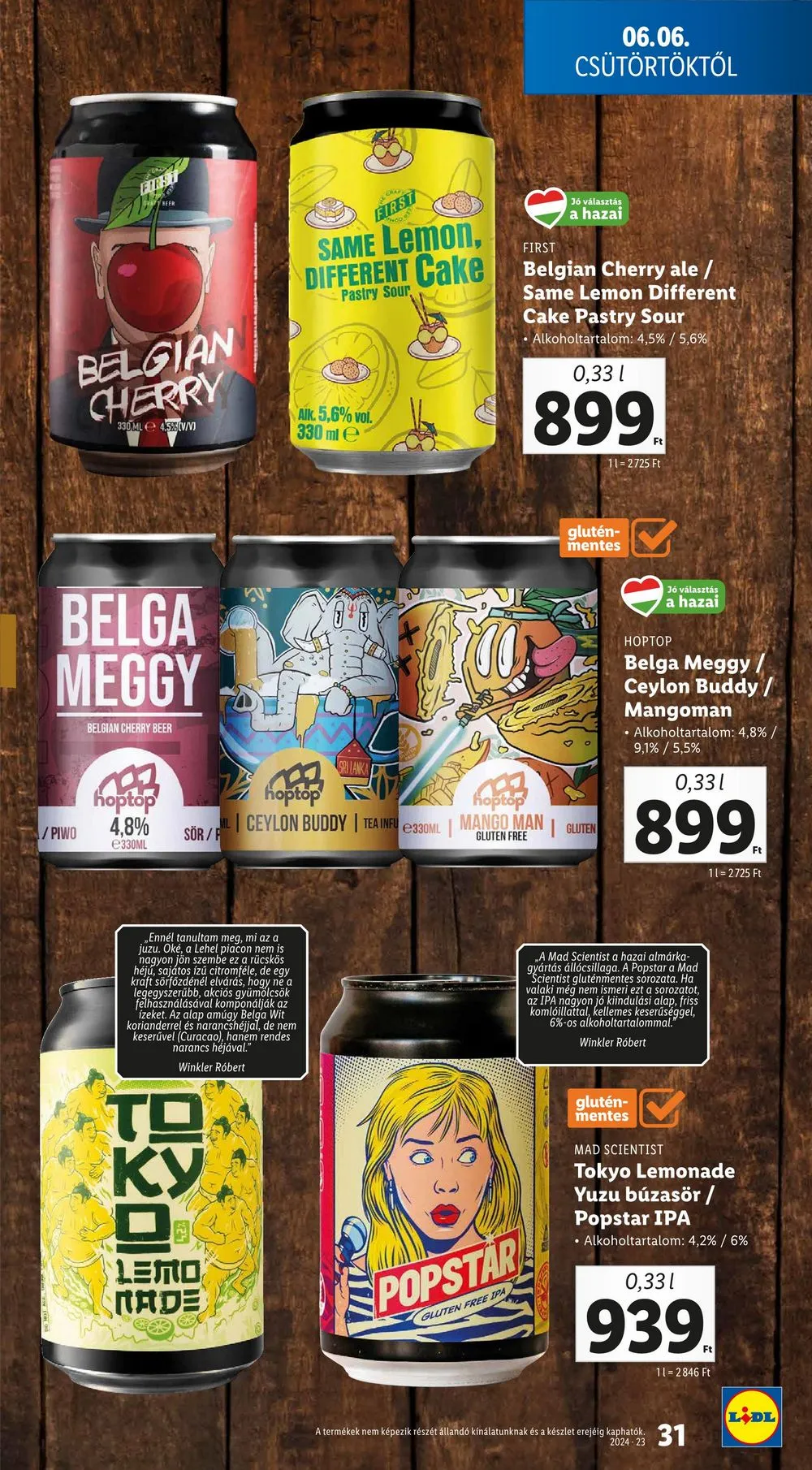 Lidl akciós újság 06.06–06.12 – 31. oldal