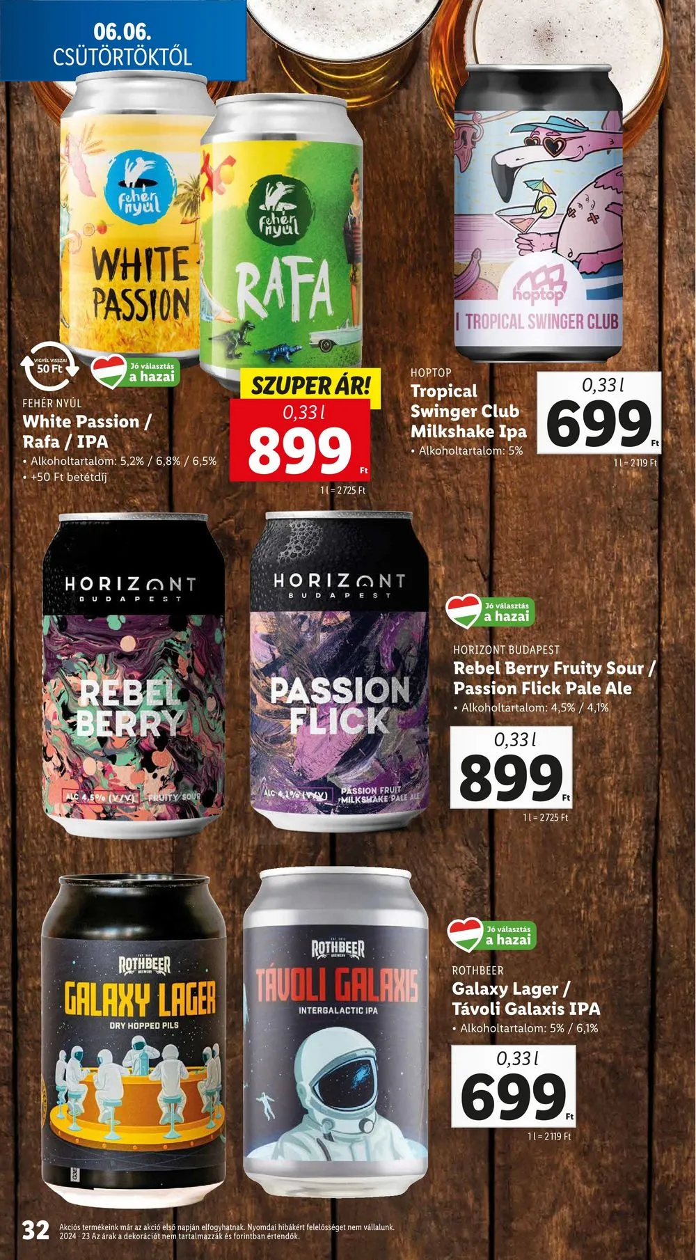Lidl akciós újság 06.06–06.12 – 32. oldal