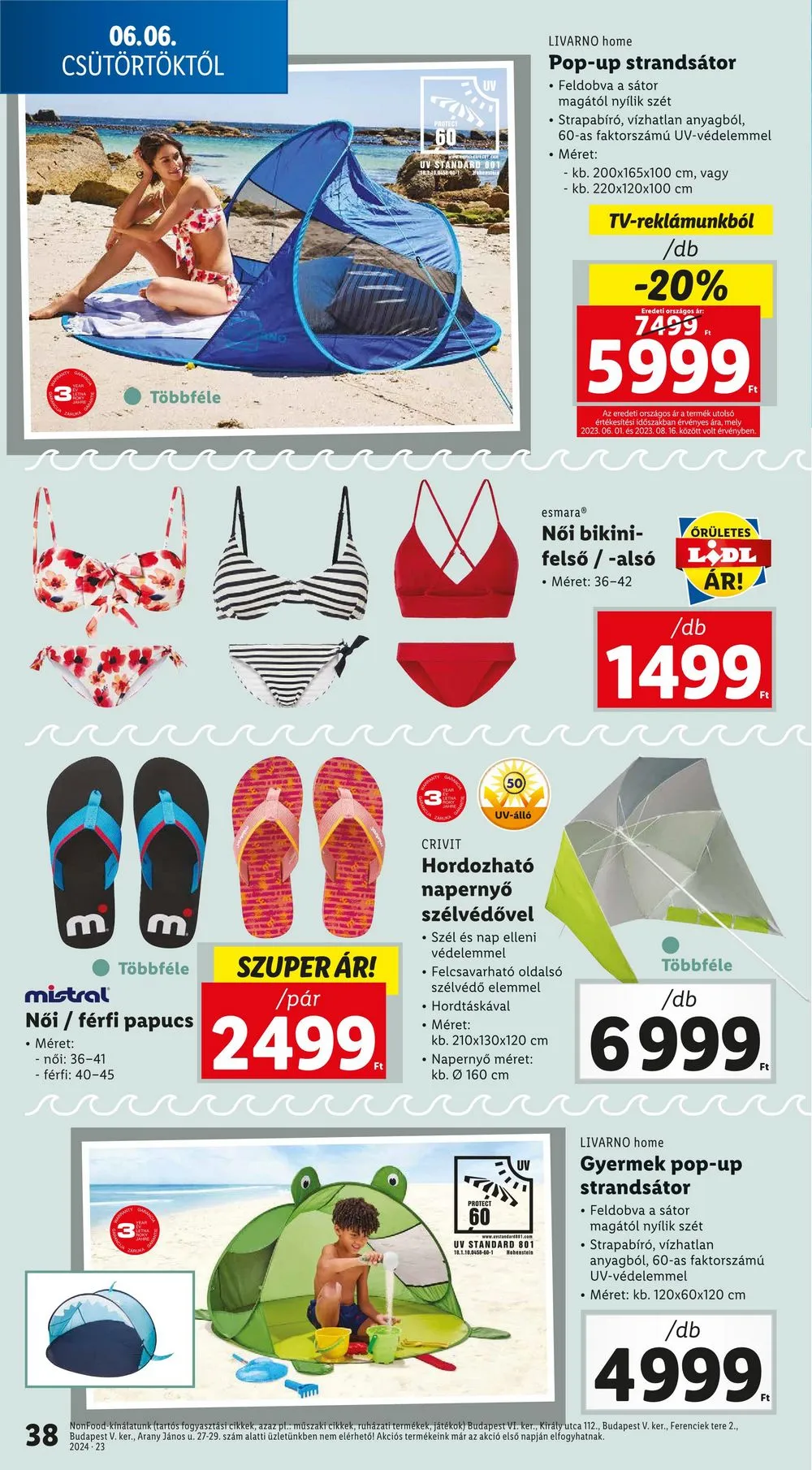 Lidl akciós újság 06.06–06.12 – 38. oldal