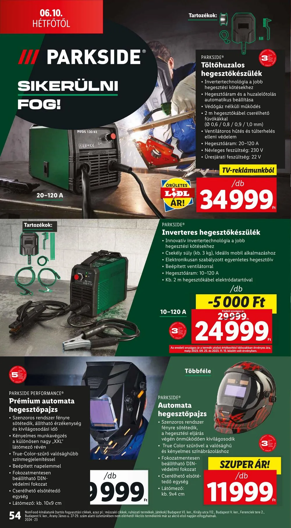 Lidl akciós újság 06.06–06.12 – 54. oldal