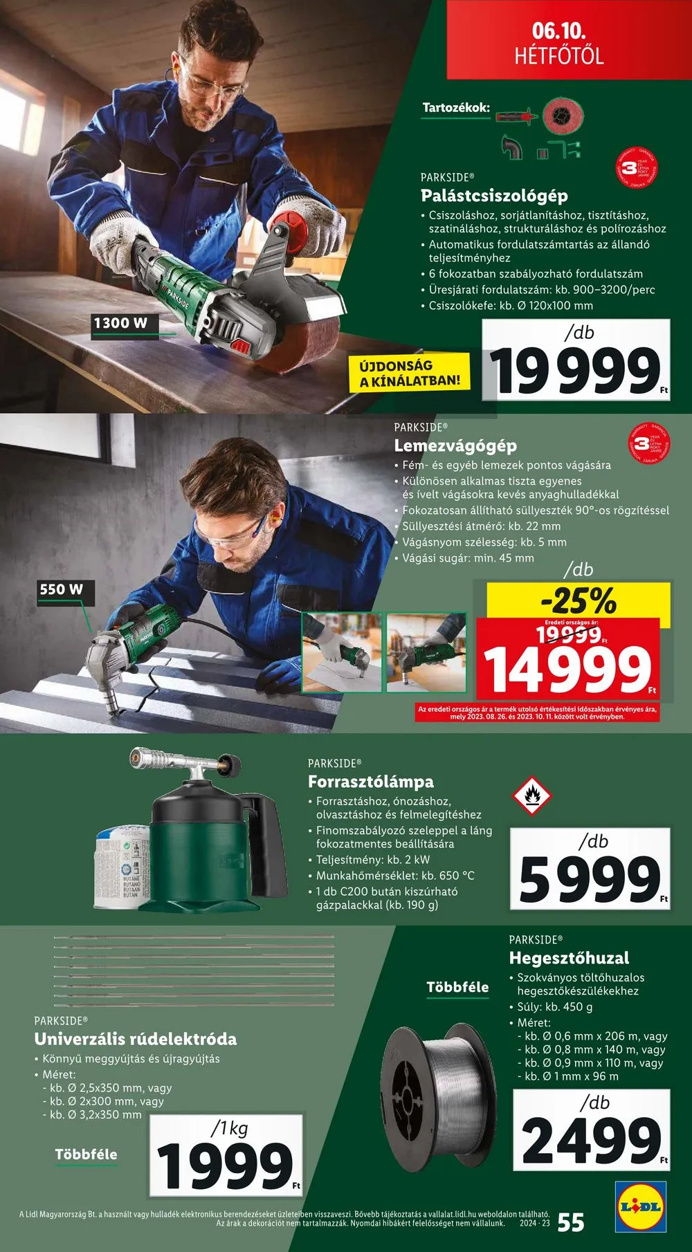 Lidl akciós újság 06.06–06.12 – 55. oldal
