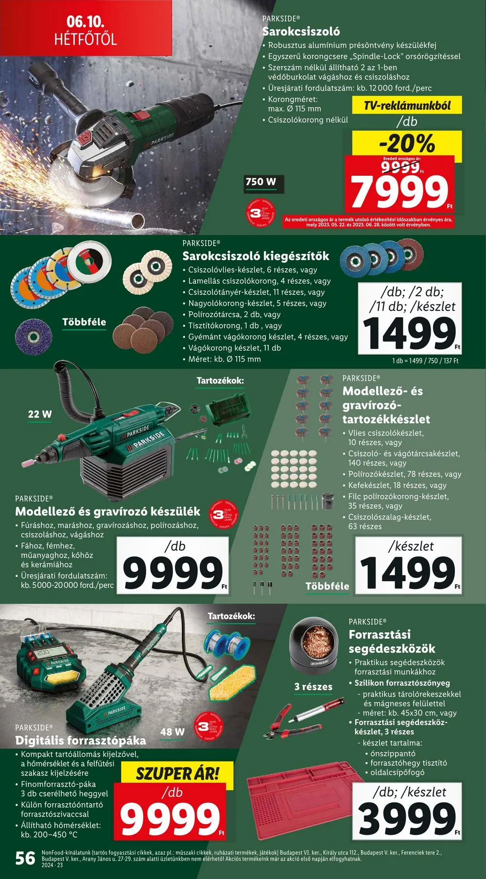 Lidl akciós újság 06.06–06.12 – 56. oldal