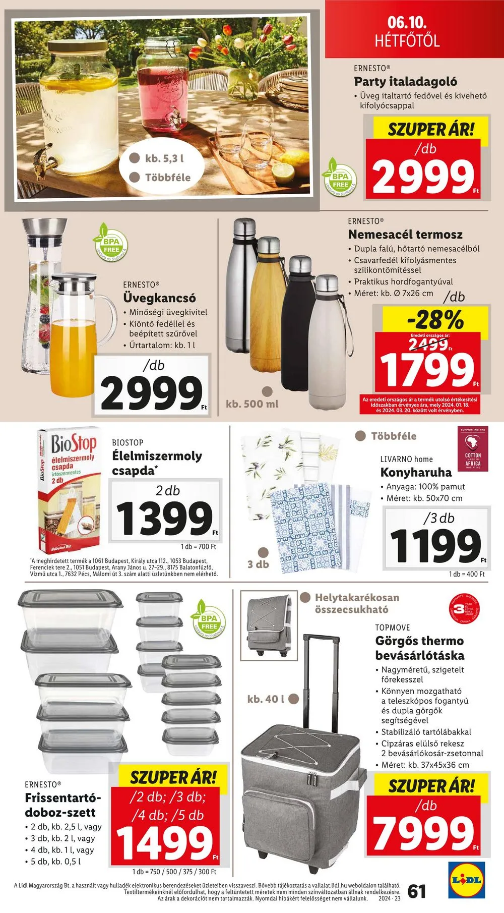 Lidl akciós újság 06.06–06.12 – 61. oldal