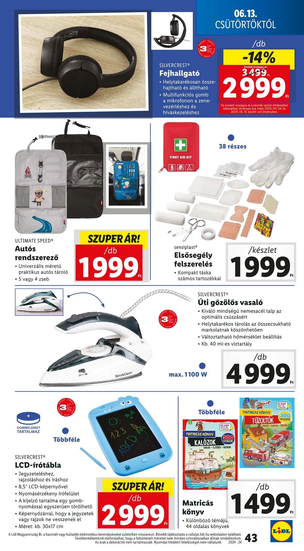 Lidl akciós újság 06.13–06.19 – 43. oldal
