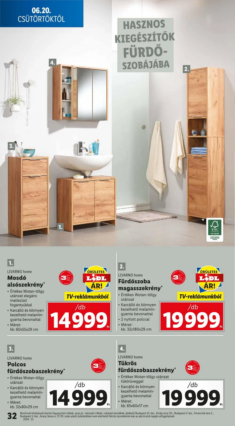 Lidl akciós újság 06.20–06.26 – 32. oldal