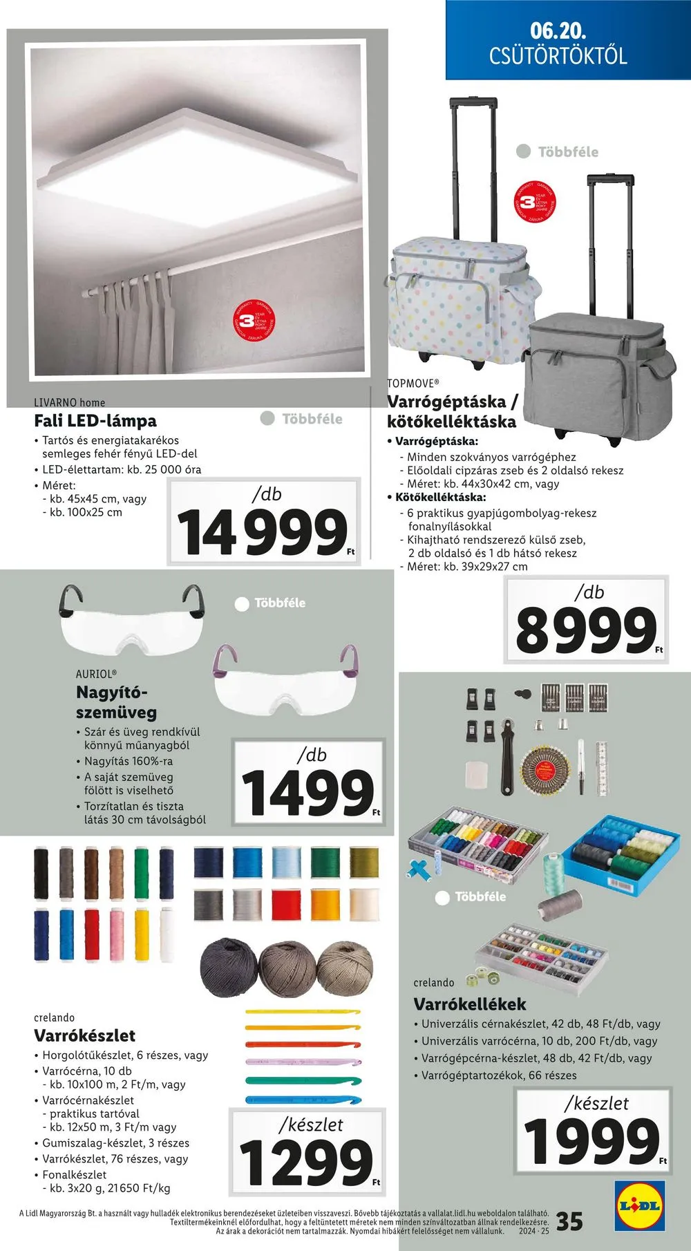 Lidl akciós újság 06.20–06.26 – 35. oldal