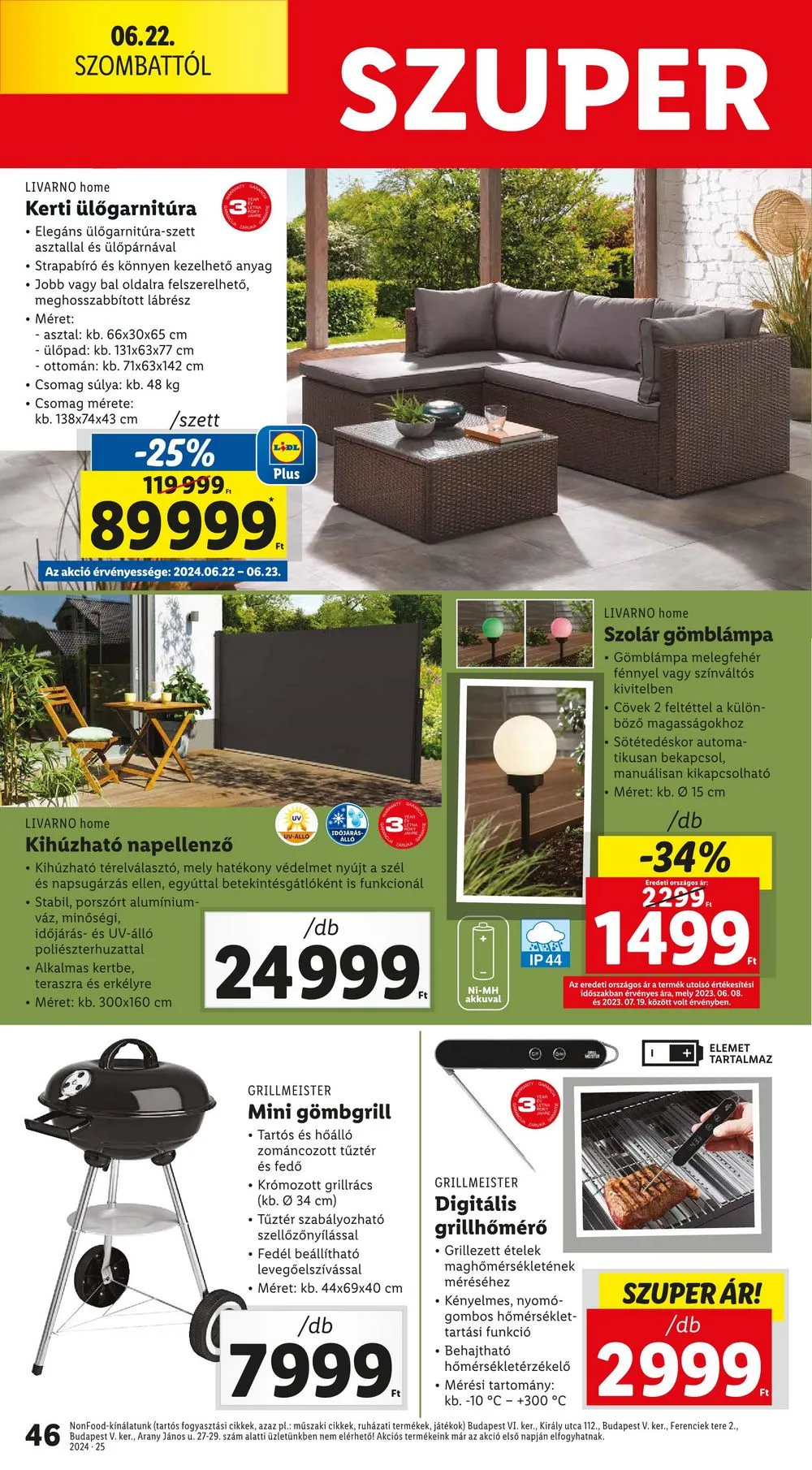 Lidl akciós újság 06.20–06.26 – 46. oldal