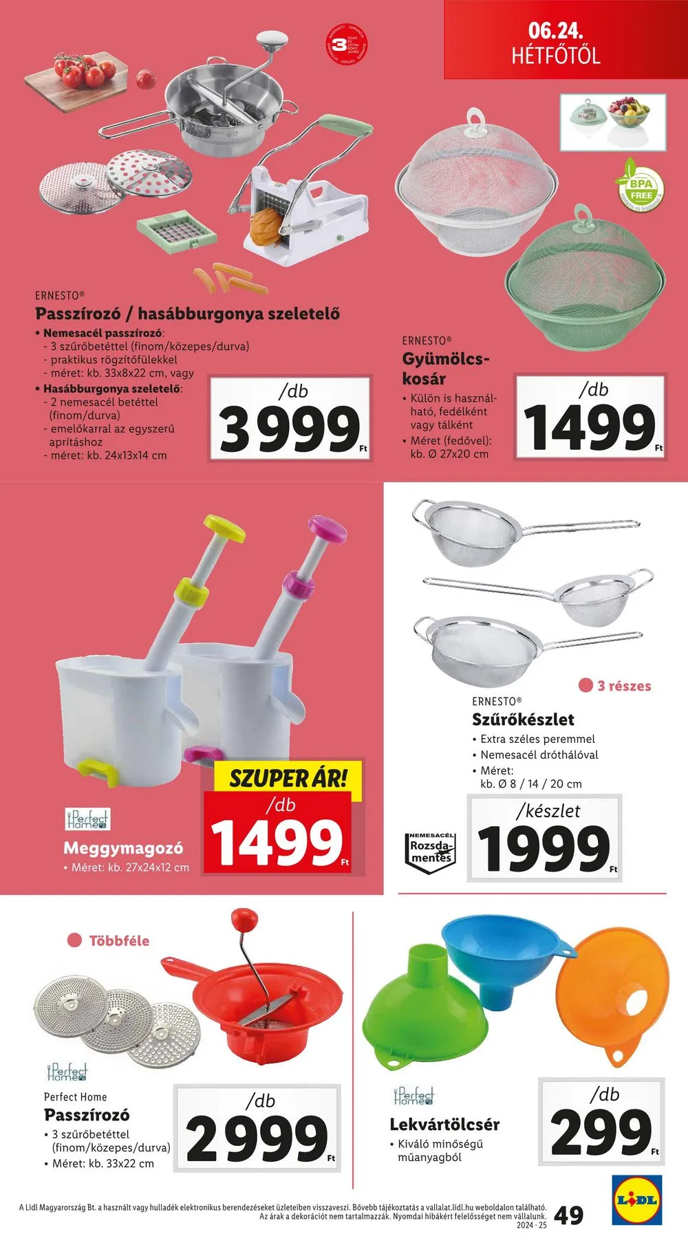 Lidl akciós újság 06.20–06.26 – 49. oldal