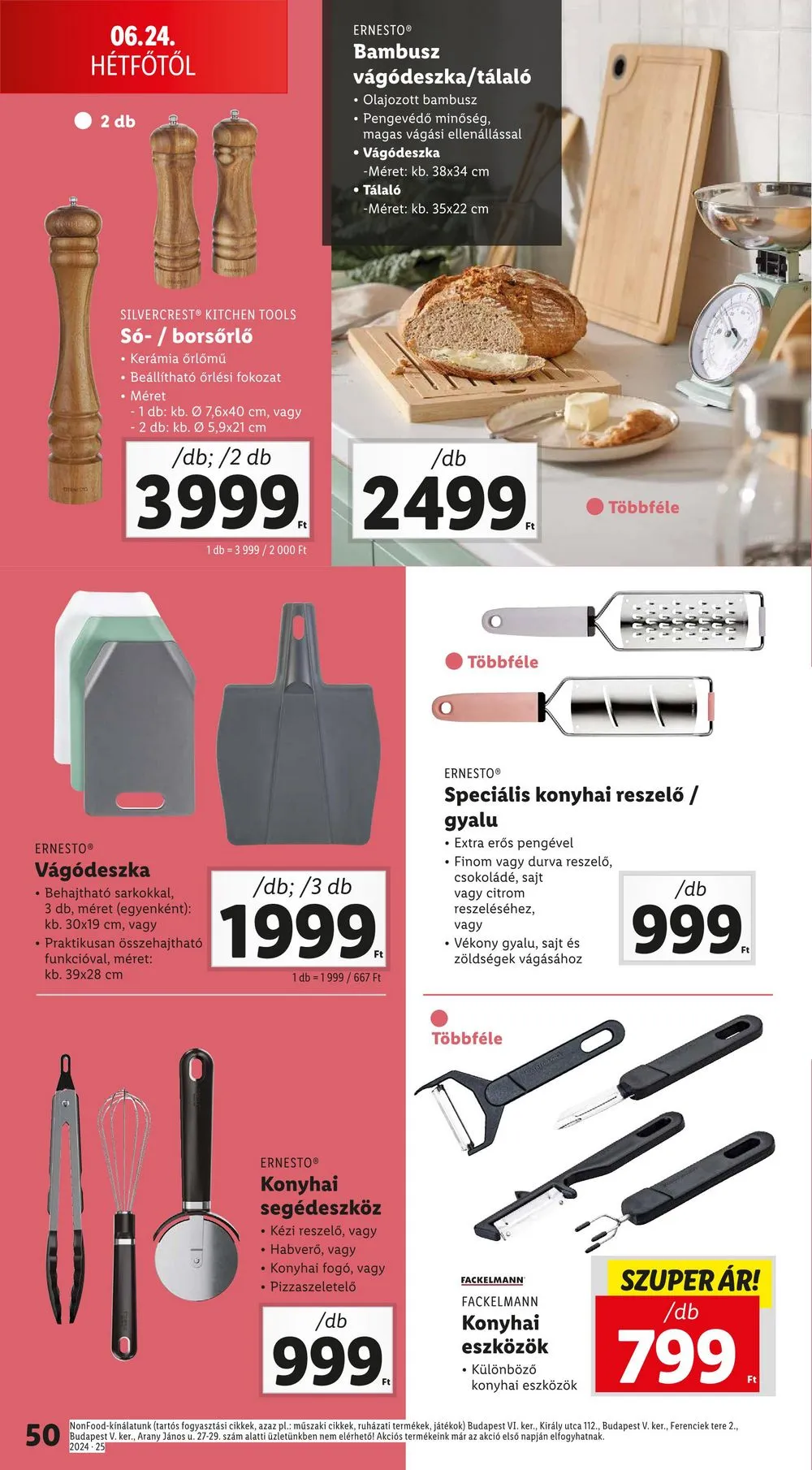 Lidl akciós újság 06.20–06.26 – 50. oldal