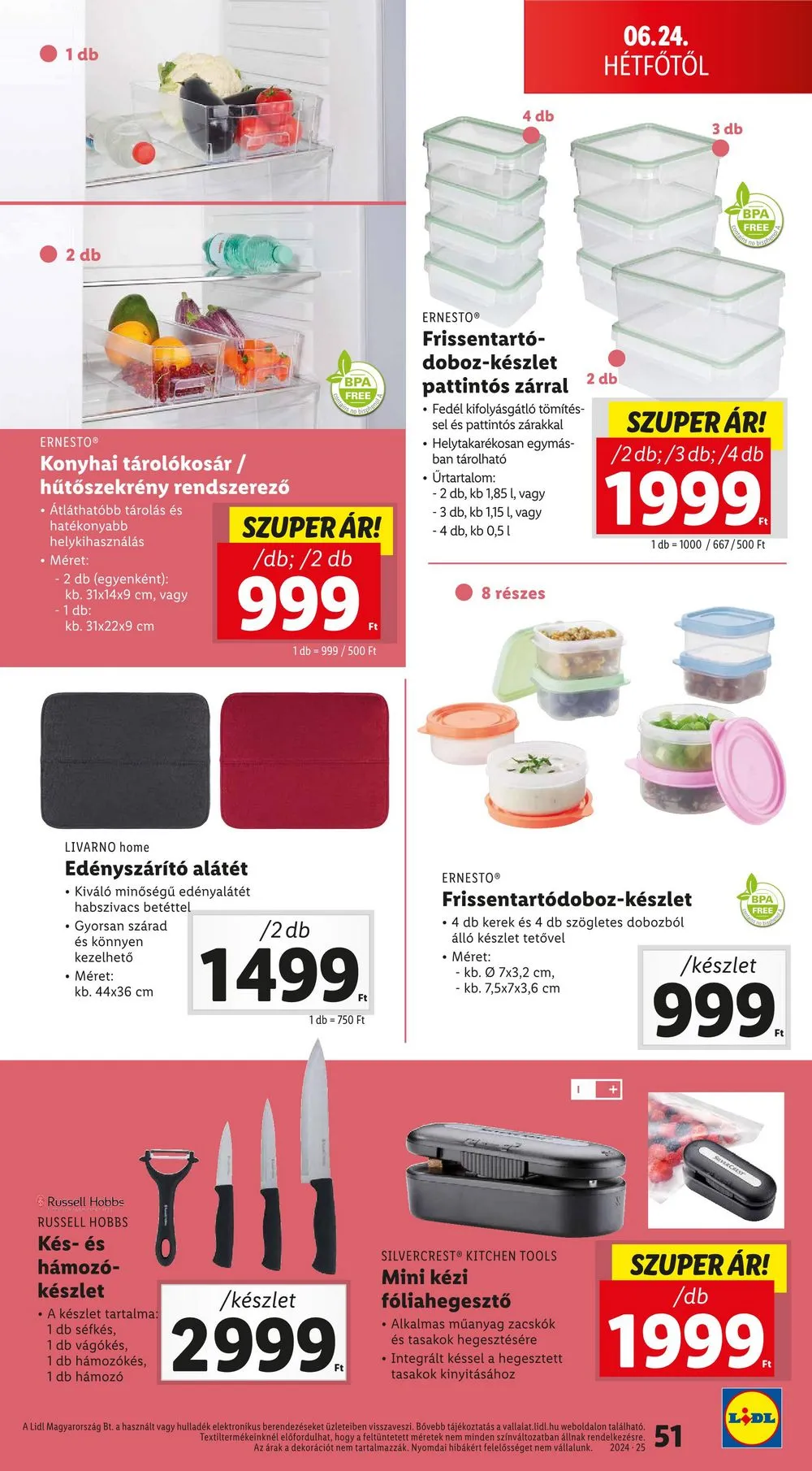 Lidl akciós újság 06.20–06.26 – 51. oldal