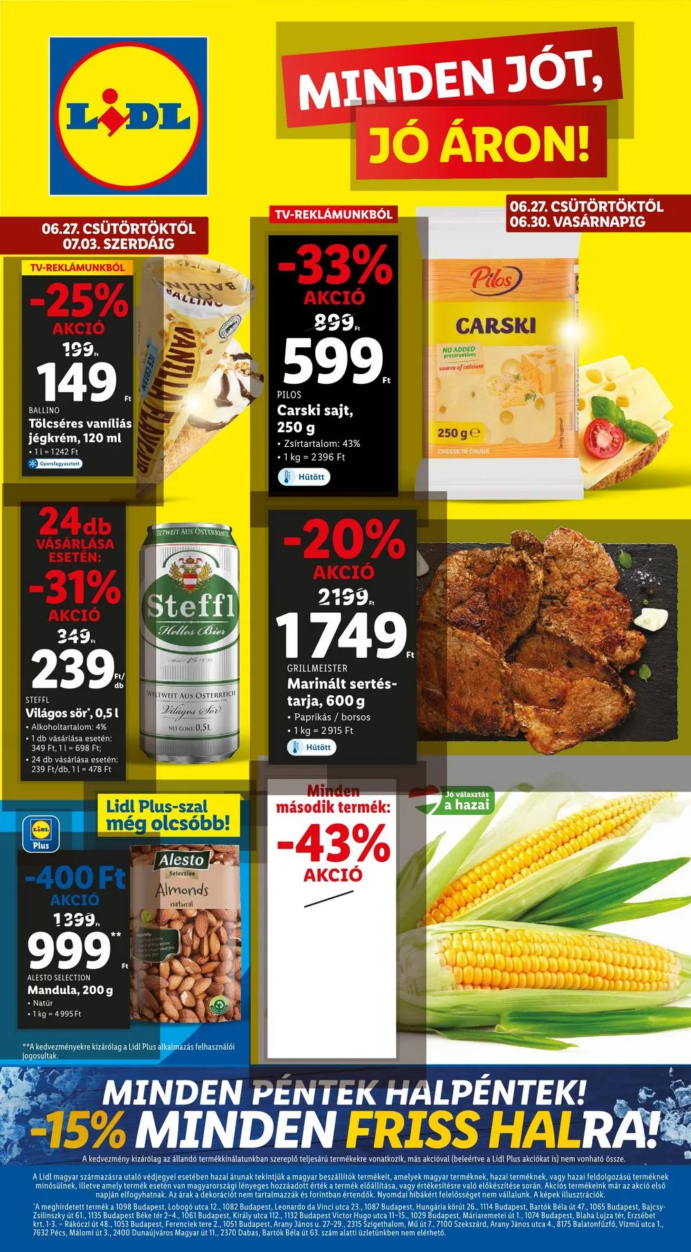 Lidl akciós újság 06.27–07.03
