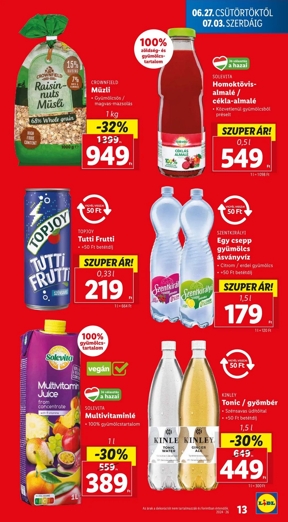 Lidl akciós újság 06.27–07.03 – 13. oldal