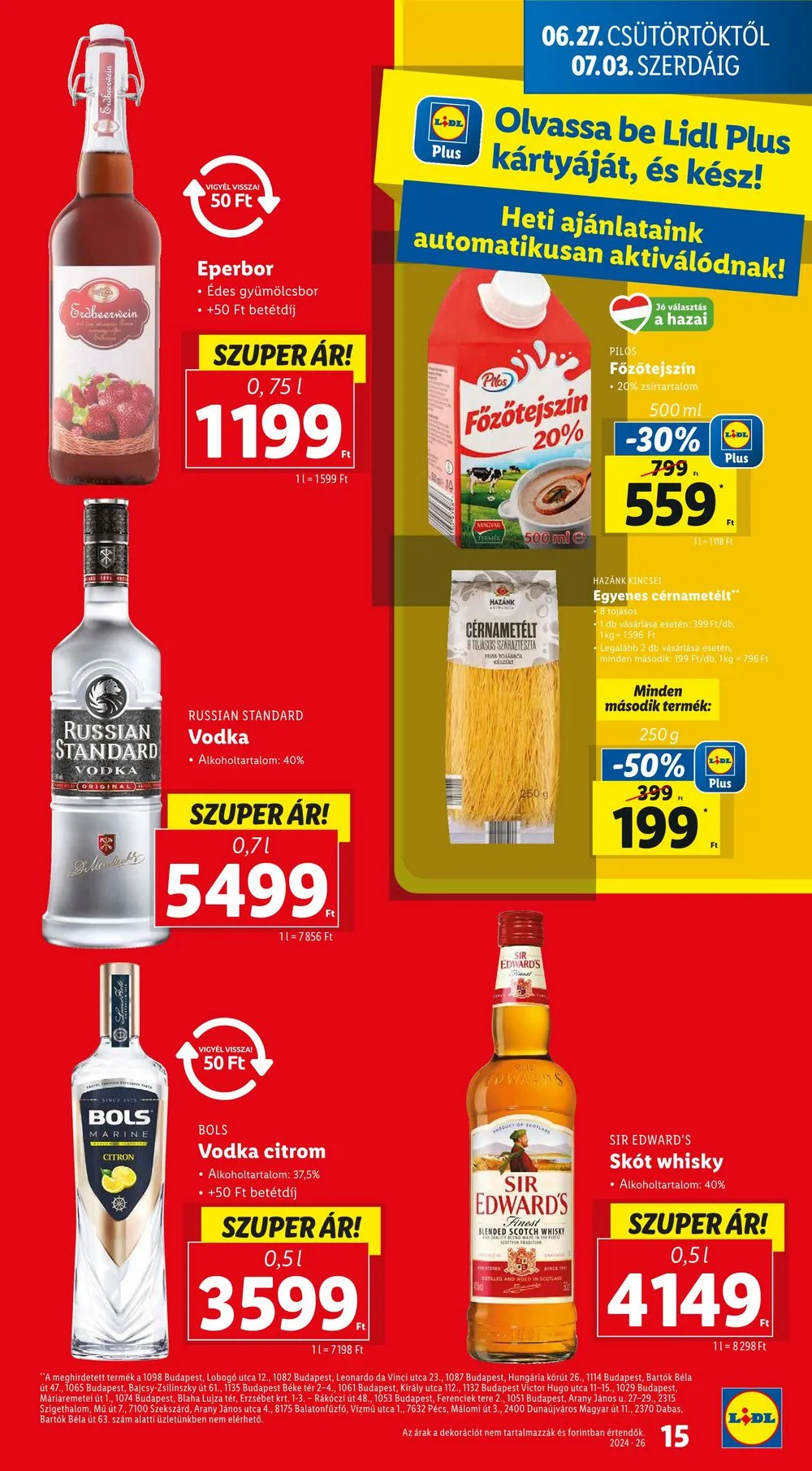 Lidl akciós újság 06.27–07.03 – 15. oldal