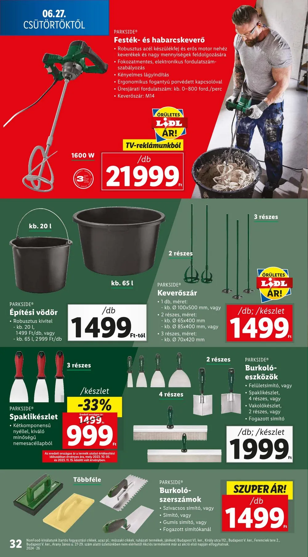 Lidl akciós újság 06.27–07.03 – 32. oldal