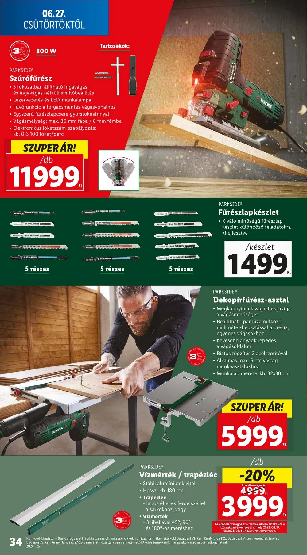 Lidl akciós újság 06.27–07.03 – 34. oldal