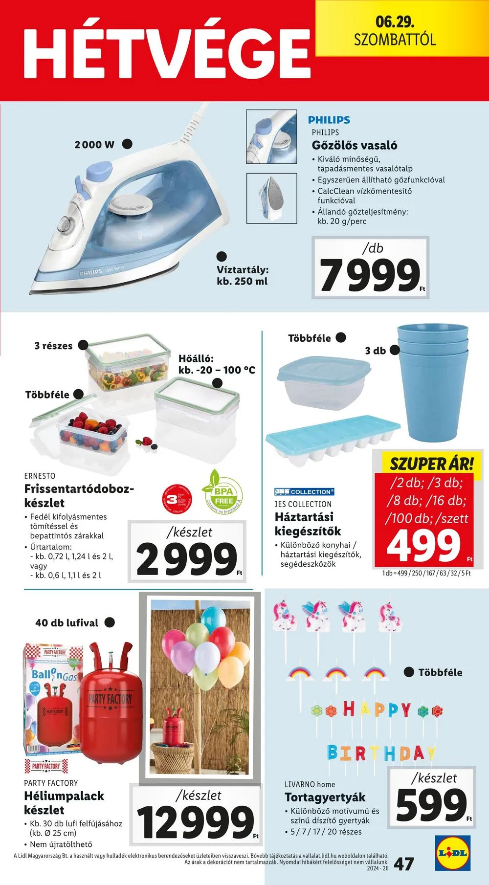 Lidl akciós újság 06.27–07.03 – 47. oldal