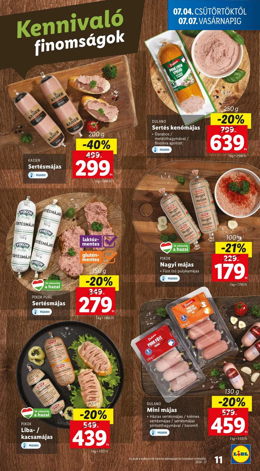 Lidl akciós újság 07.04–07.10 – 11. oldal