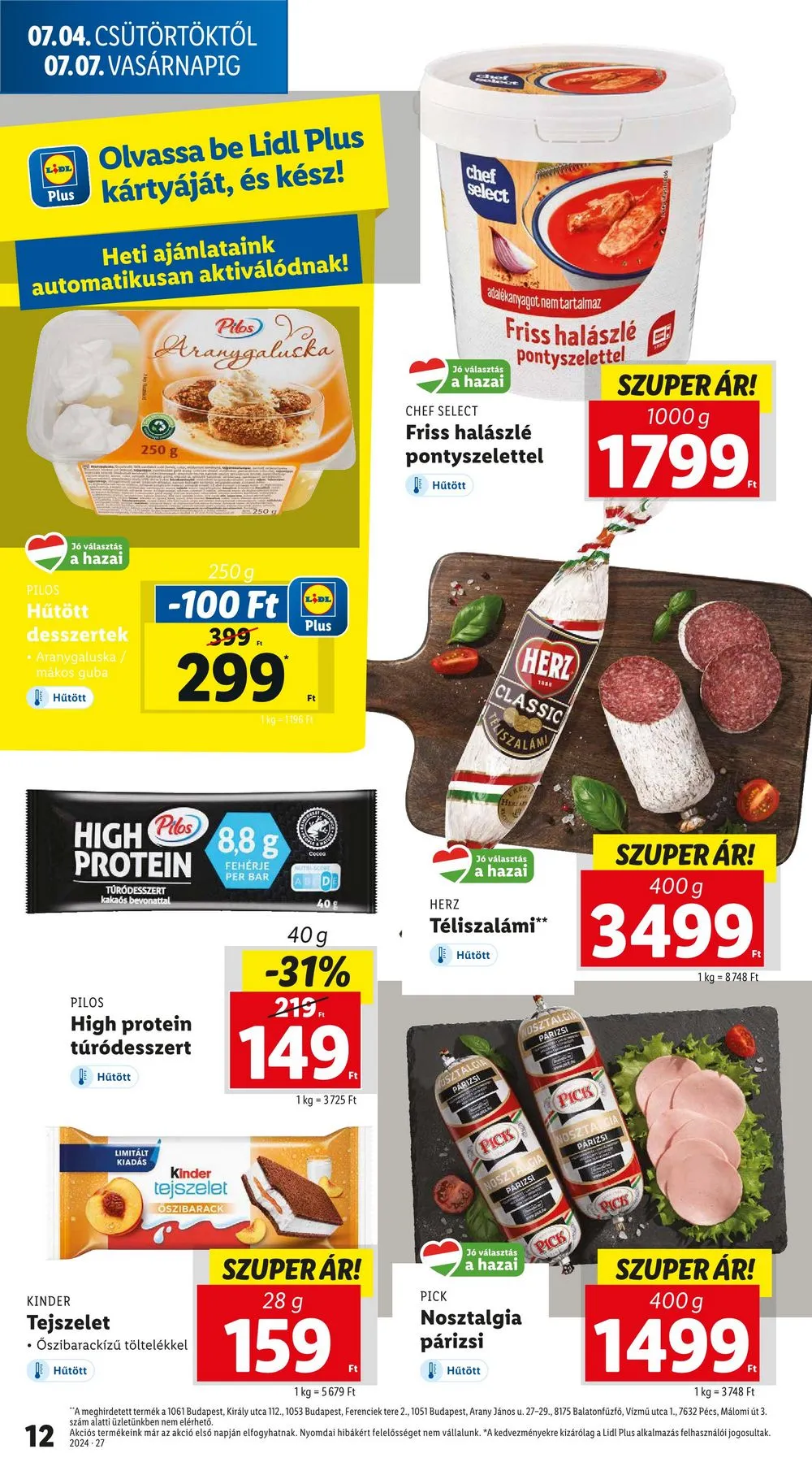 Lidl akciós újság 07.04–07.10 – 12. oldal