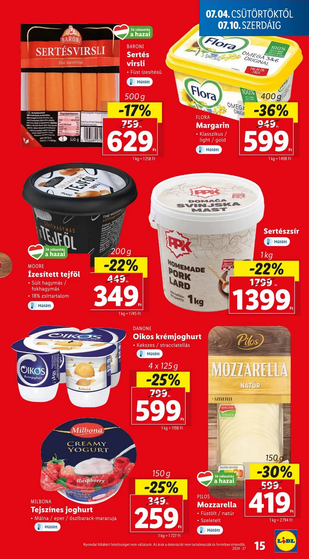 Lidl akciós újság 07.04–07.10 – 15. oldal