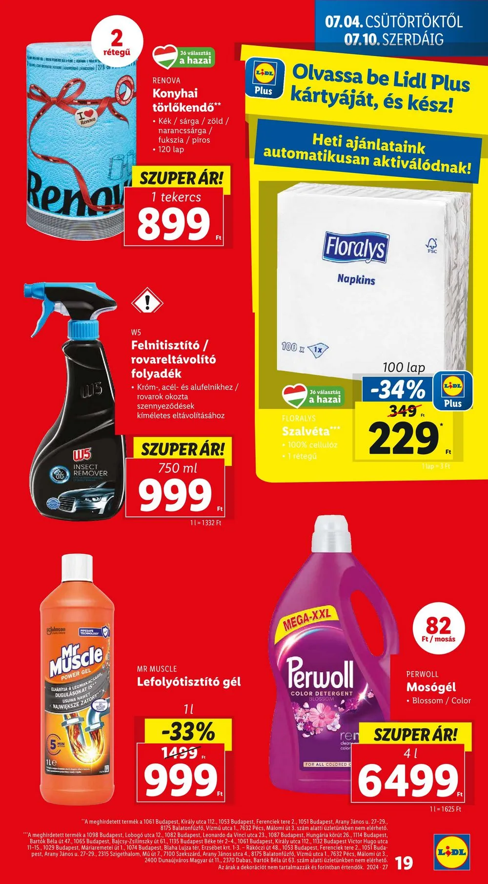 Lidl akciós újság 07.04–07.10 – 19. oldal
