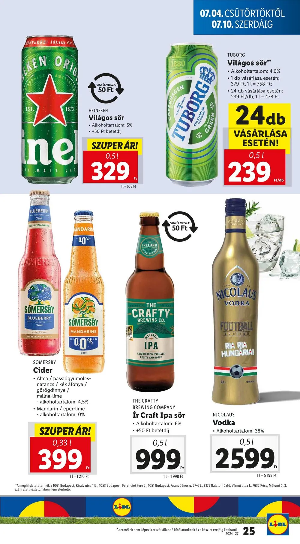 Lidl akciós újság 07.04–07.10 – 25. oldal
