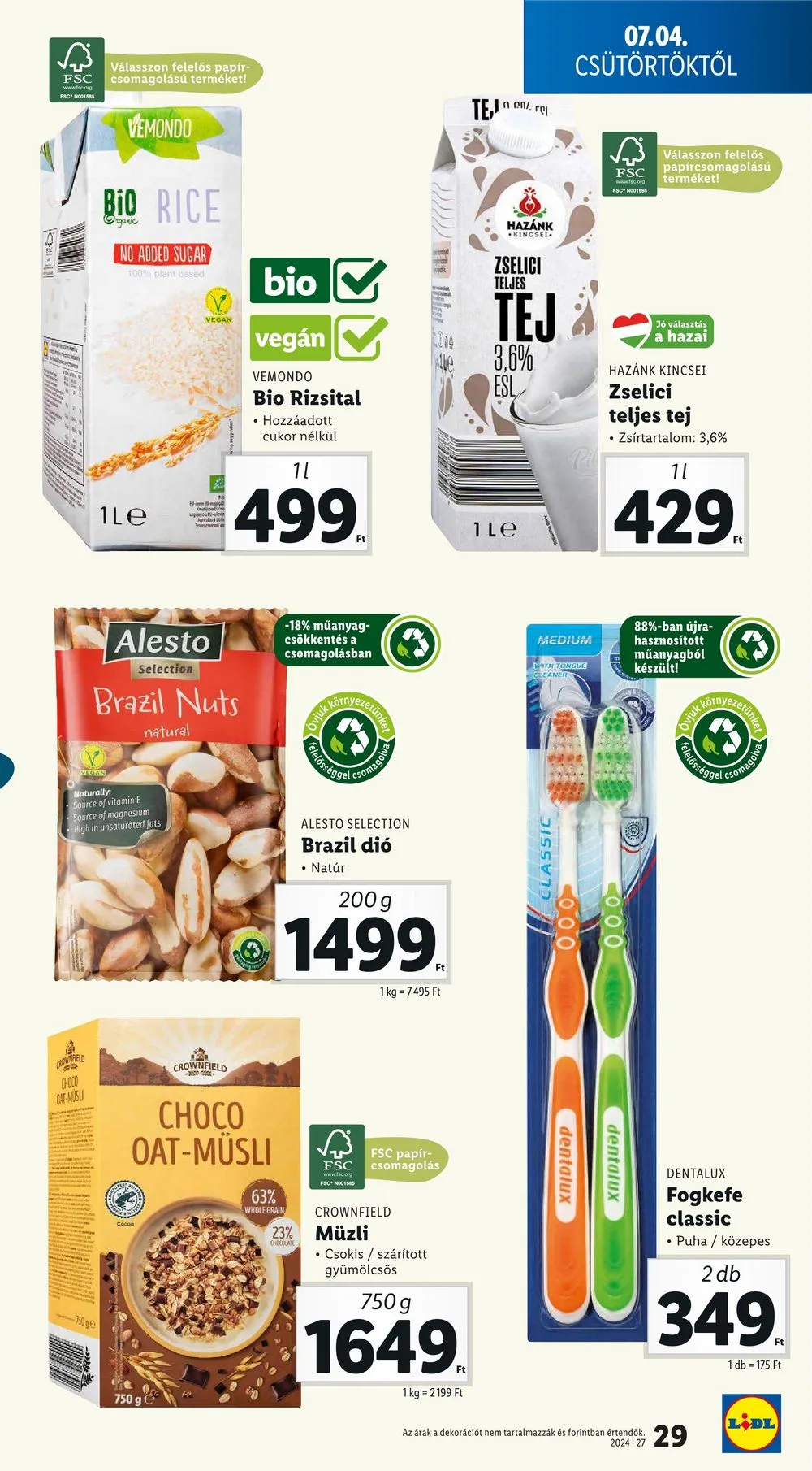 Lidl akciós újság 07.04–07.10 – 29. oldal